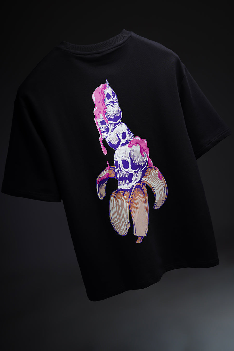 Banana Kills Black Oversized T-Shirt