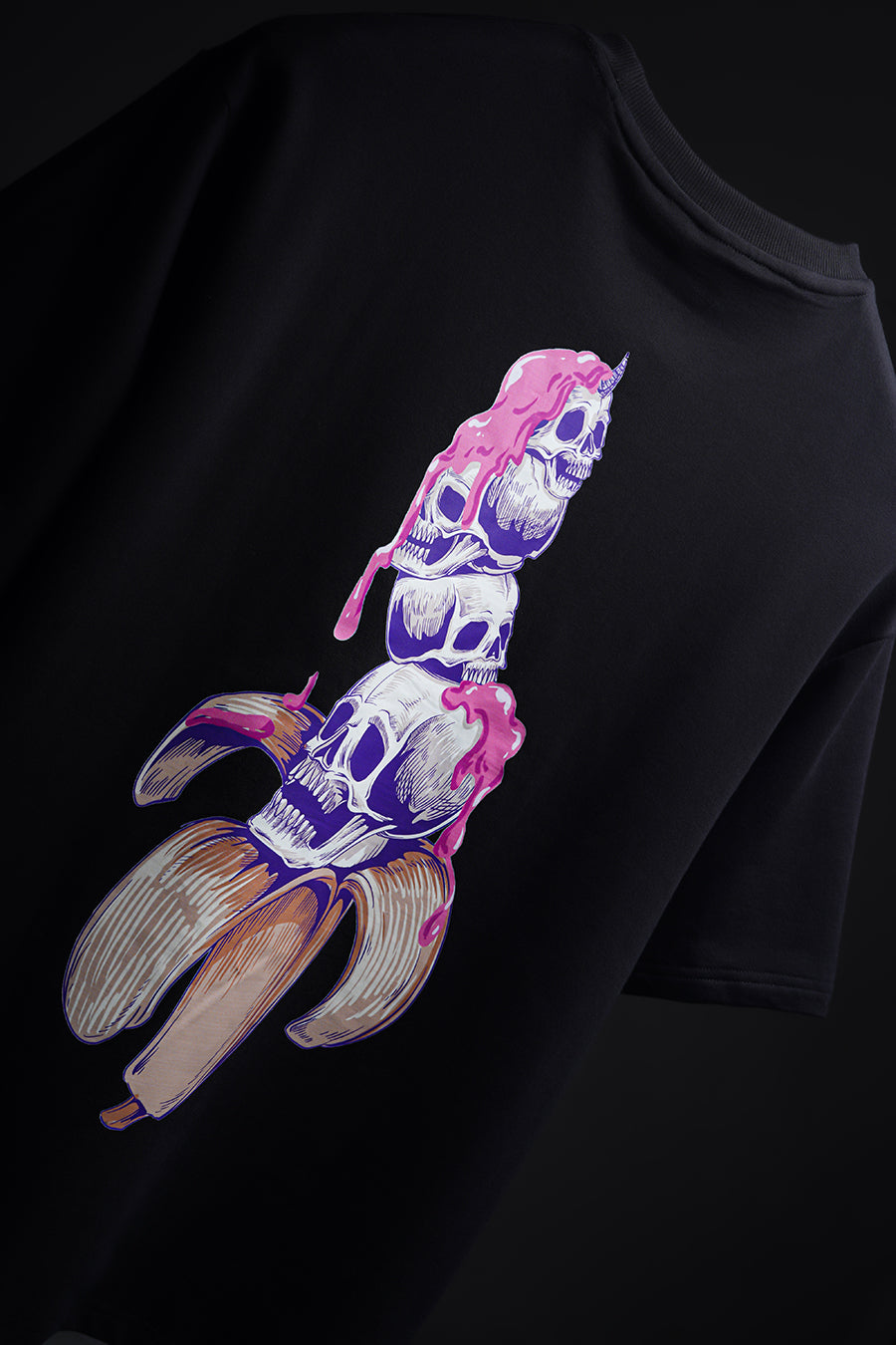 Banana Kills Black Oversized T-Shirt